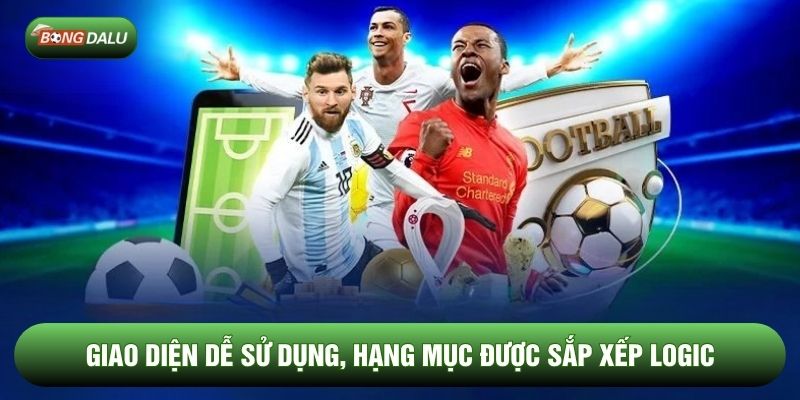 Giao diện dễ sử dụng, hạng mục được sắp xếp logic Giao diện dễ sử dụng, hạng mục được sắp xếp logic